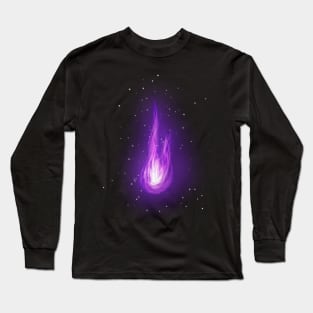 Purple fire Long Sleeve T-Shirt